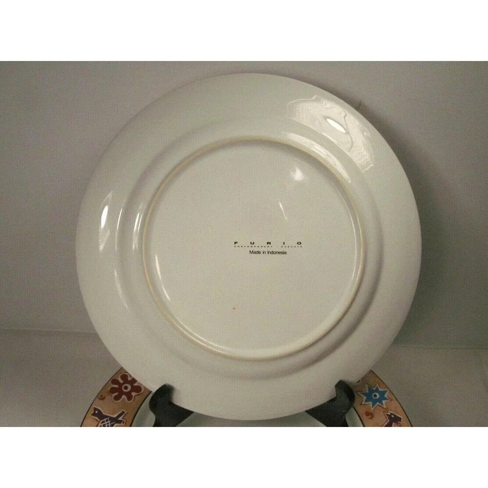 Furio Contemporary Casuals Zoo Animal Dinner Plates bundle of 4